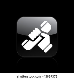 Vector illustration of icon isolated in a modern style, depicting a phone