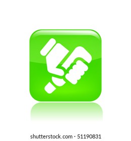 Vector illustration of icon isolated in a modern style, depicting a tube