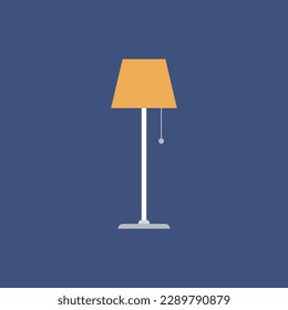 Vector illustration of icon lamp, light fixture, room lamp, lighting.