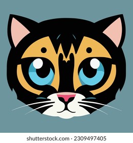 Vector illustration or icon of a leopard or cheetah