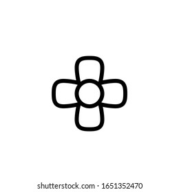Vector illustration, icon. Line design template