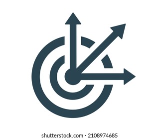 Vector illustration of an icon, logo, business, finance and marketing. Growth, achievements. Isolated on a white background.