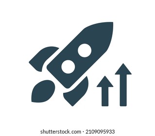 Vector illustration of an icon, logo, business, finance and marketing. Growth, achievements. Isolated on a white background.