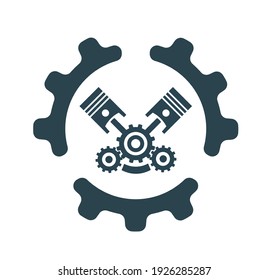 Vector illustration of the icon, the logo of the car engine.