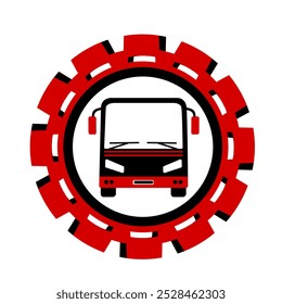 Ilustración vectorial, icono, logotipo, coche. 