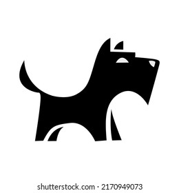 Symbol für Vektorgrafik-Logo-Hund-Symbol
