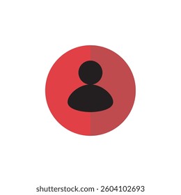 vector illustration of icon man with red circle