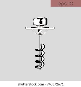vector illustration icon motobur on gray background
