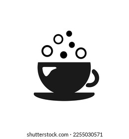 Ilustración vectorial, icono mug. Aislado sobre un fondo blanco.