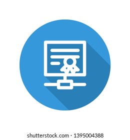 Vector illustration icon for network certificates