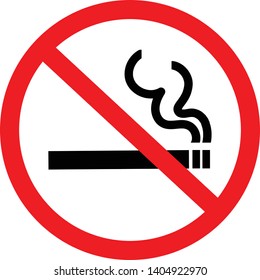 vector illustration icon, No-smoking sign