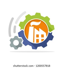 vector illustration icon with operational concept of industrial work