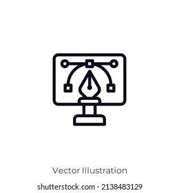 Vektorgrafik-Symbol. Konkretes Stildesign einzeln auf weißem Hintergrund