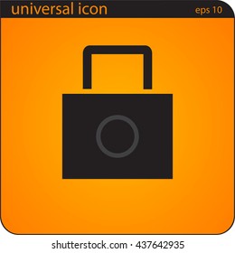 vector illustration icon of a padlock