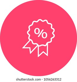 Zahlungen für Vektorgrafik-Icon in Raten eines roten rechteckigen Randes, Rahmen. Darlehen zu 0 %. Bild einzeln auf weißem Hintergrund. Konzept des Rabatts im Geschäft. Stempelrate