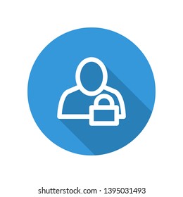 Vector illustration icon for personal account