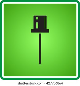 vector illustration icon pin