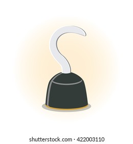 vector illustration icon pirate hook hand