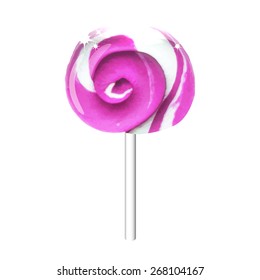 Vector illustration. Icon of plasticine  lollipop on white background. Design for your website.