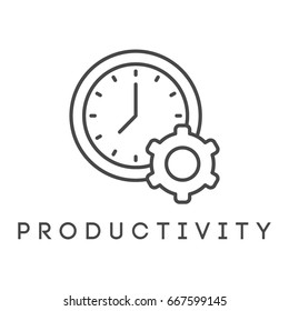 Vector Illustration Or Icon. Productivity