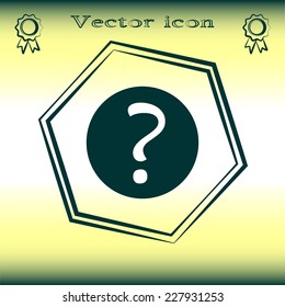Vector illustration of icon question  
