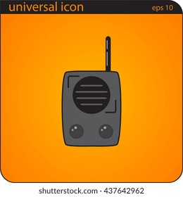 vector illustration icon radio