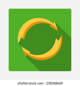 Vector illustration. icon recycling
