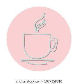 Vector illustration of a icon restaurant - cup