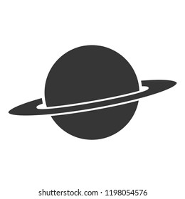 Vector illustration icon - Saturn Planet