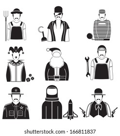 vector illustration of 	icon set