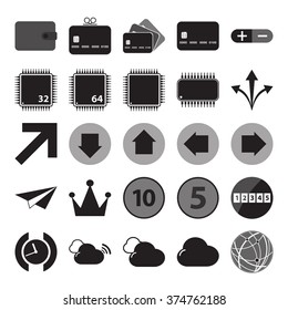 vector illustration of icon set bussines