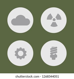 Vector illustration. Icon set for buttons.