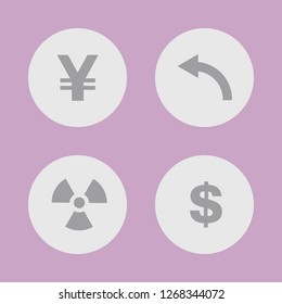 Vector illustration. Icon set for buttons.