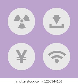 Vector illustration. Icon set for buttons.