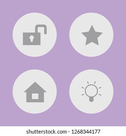 Vector illustration. Icon set for buttons.