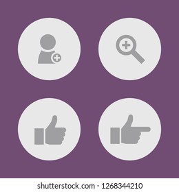 Vector illustration. Icon set for buttons.