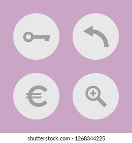 Vector illustration. Icon set for buttons.