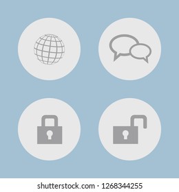 Vector illustration. Icon set for buttons.