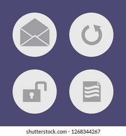 Vector illustration. Icon set for buttons.