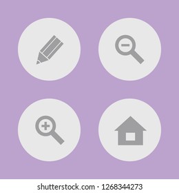 Vector illustration. Icon set for buttons.