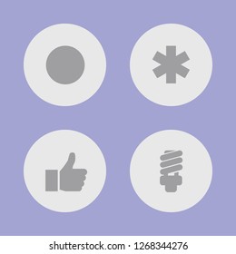 Vector illustration. Icon set for buttons.