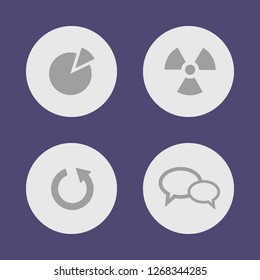 Vector illustration. Icon set for buttons.