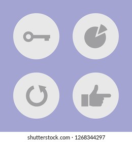 Vector illustration. Icon set for buttons.