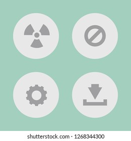 Vector illustration. Icon set for buttons.