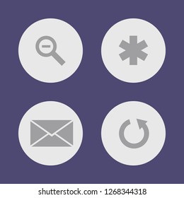 Vector illustration. Icon set for buttons.