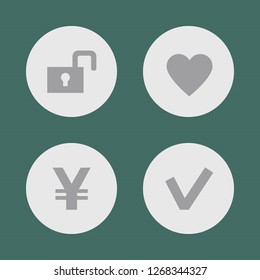 Vector illustration. Icon set for buttons.