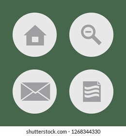 Vector illustration. Icon set for buttons.