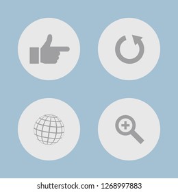 Vector illustration. Icon set for buttons.