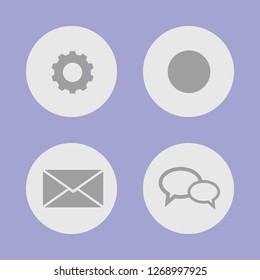 Vector illustration. Icon set for buttons.