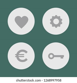 Vector illustration. Icon set for buttons.
